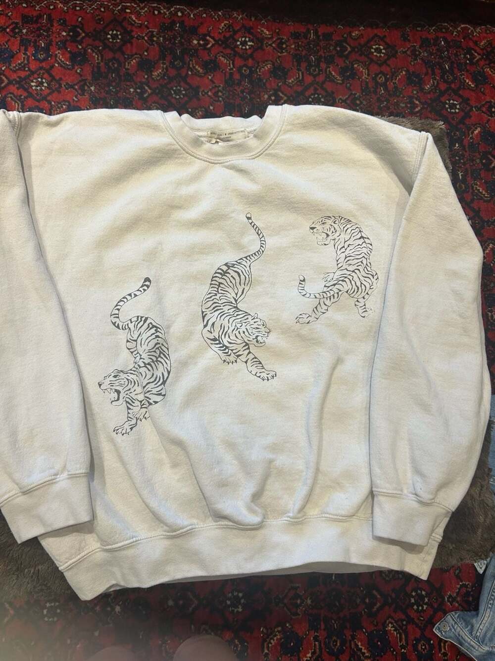 Project Social T x Urban Outfitters Three Tigers Graphic Crewneck Sweatshirt